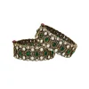 Gold Plated Green Kundan Polki Bangles