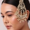 Gold Tone Kundan Bridal Passa