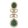 Multicolor Layered Necklace Set With Teardrops