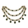 Multicolor Layered Necklace Set With Teardrops