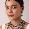 Multicolor Layered Necklace Set With Teardrops