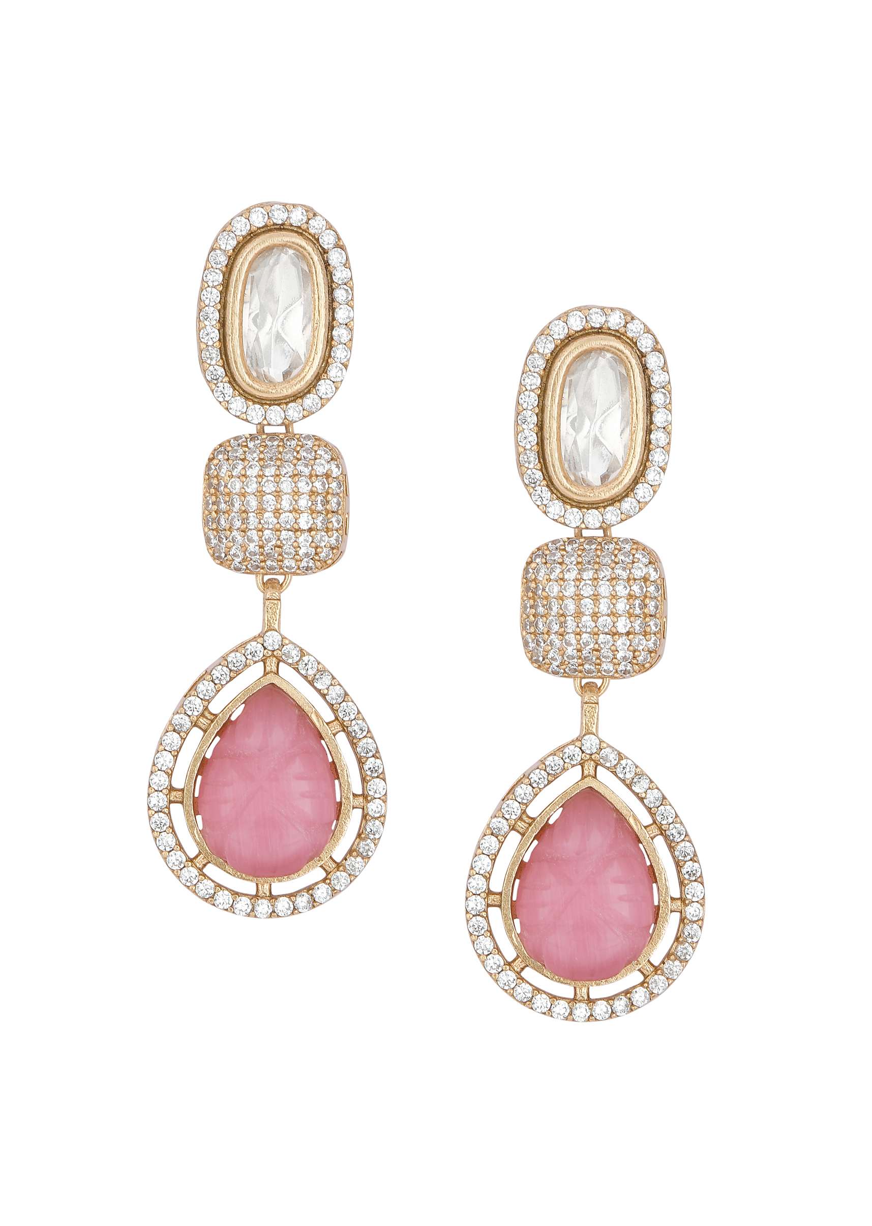 12198-multicolor-polki-choker-set-with-kundan-1.jpg Multicolor Polki Choker Set With Kundan