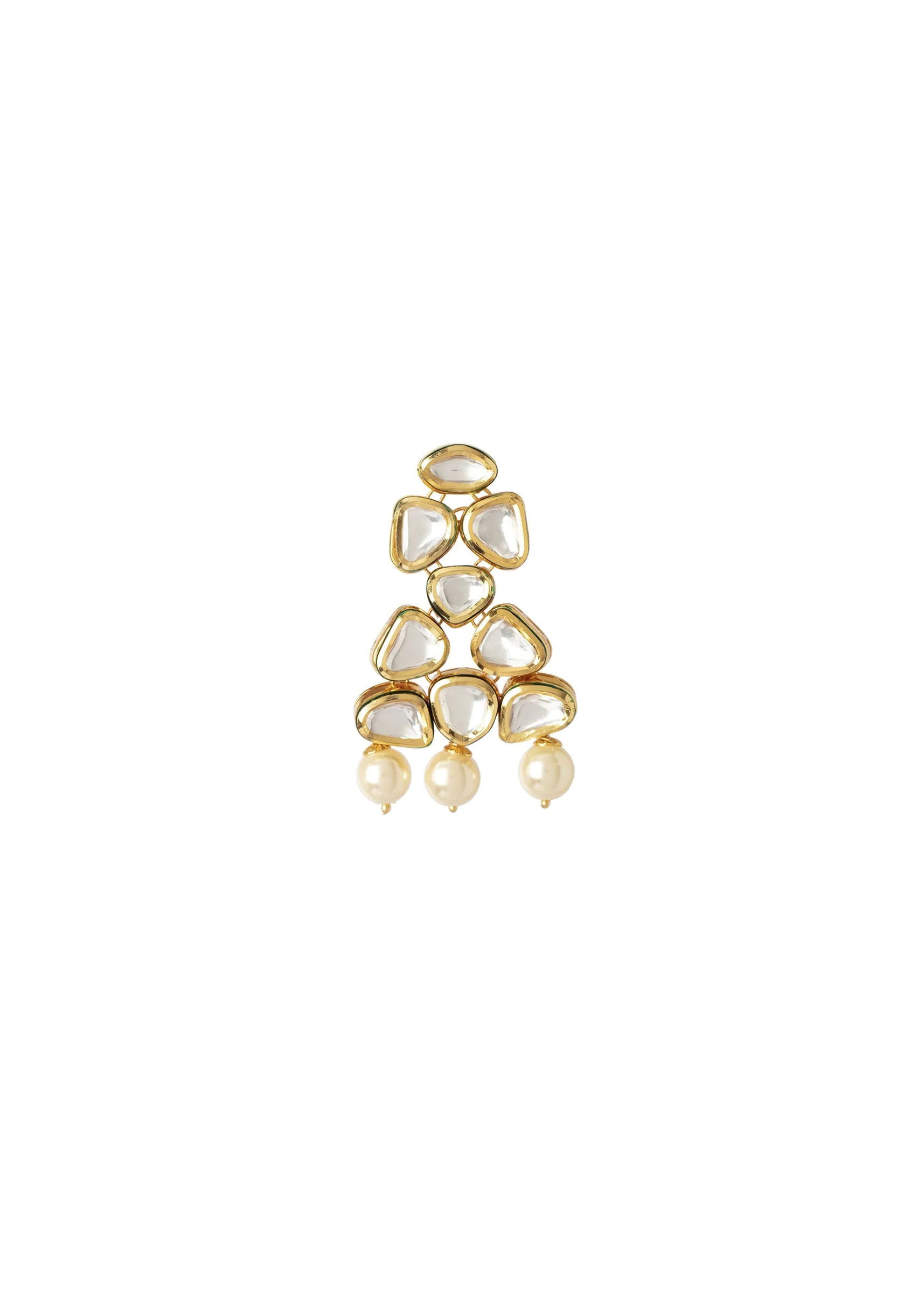 Kundan Polki Necklace And Earring Set