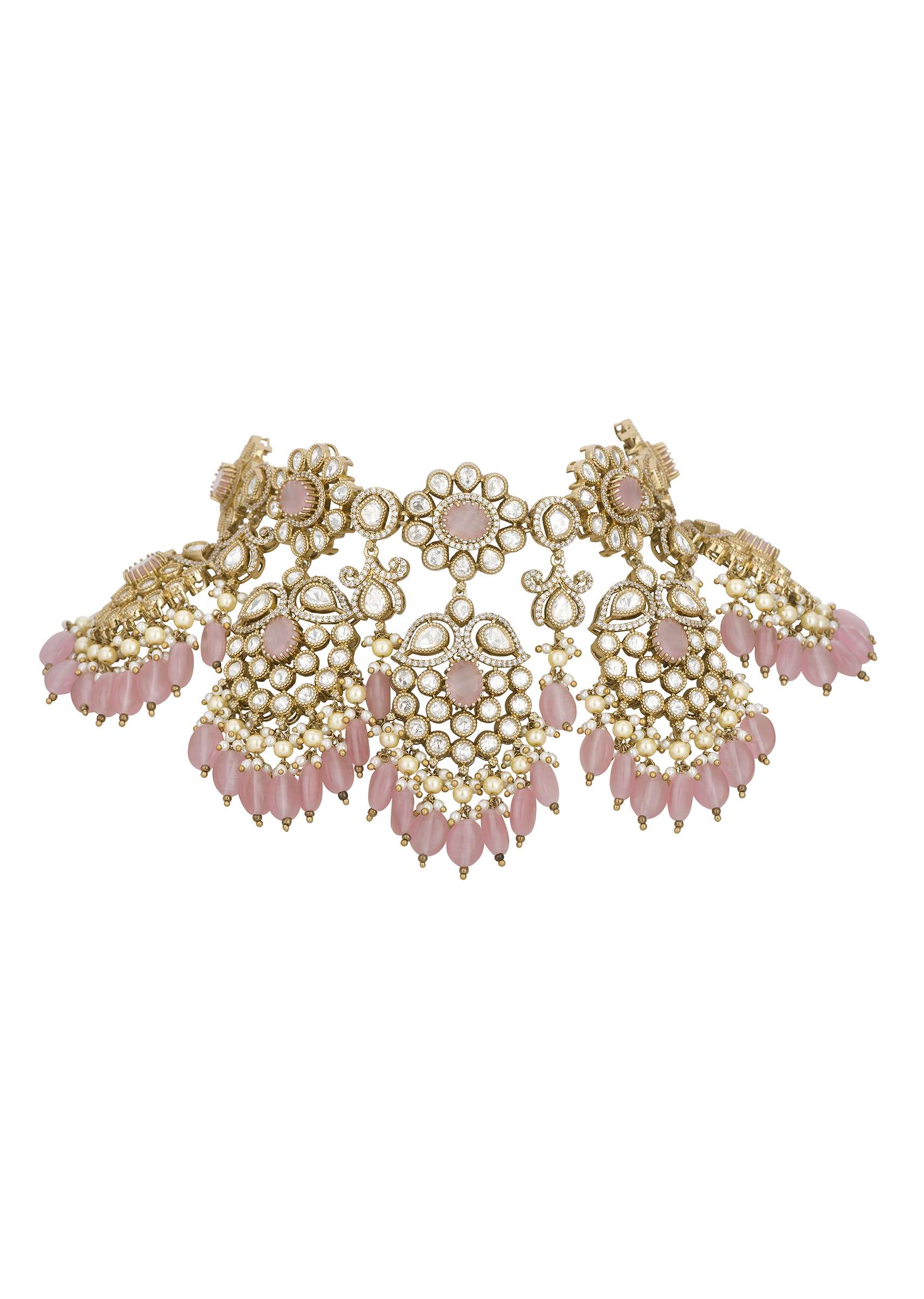 Multi Kundan Bridal Choker Pendant Set