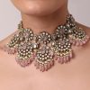 Multi Kundan Bridal Choker Pendant Set