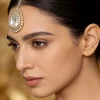 Gold Plated Synthetic Stone Maangtikka