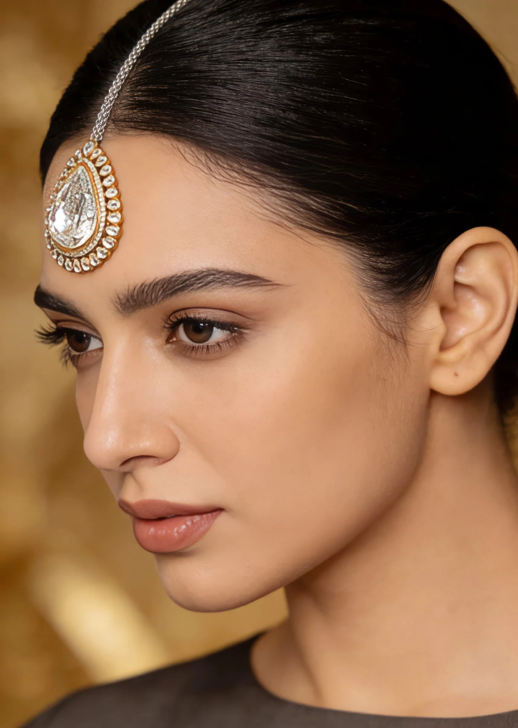 1221-gold-plated-synthetic-stone-maangtikka-1.webp Gold Plated Synthetic Stone Maangtikka