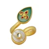 12223-gold-ring-with-green-onyx-and-zircon-3.webp Gold Ring With Green Onyx And Zircon