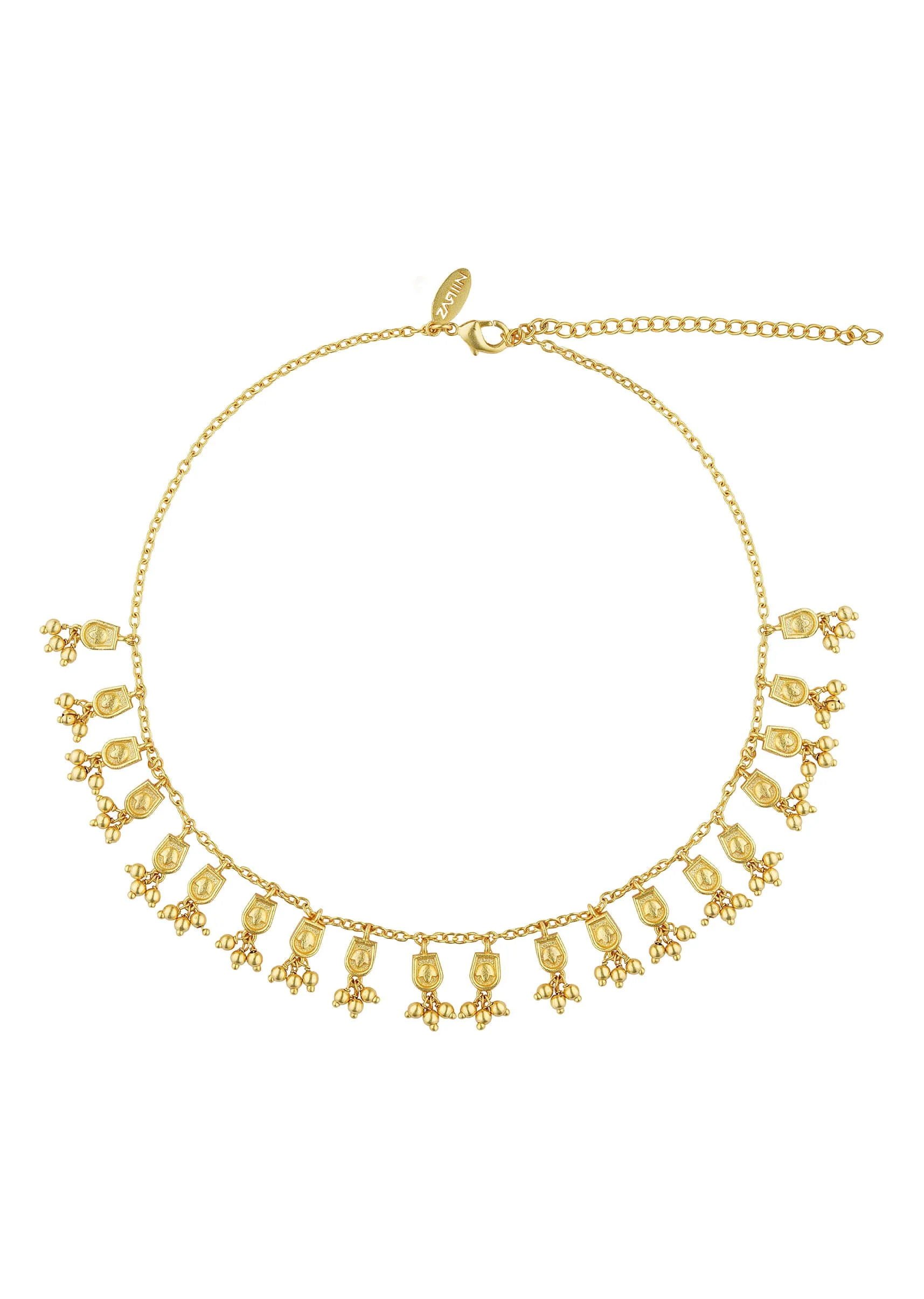 12224-gold-dangling-charm-anklets-1.webp Gold Dangling Charm Anklets