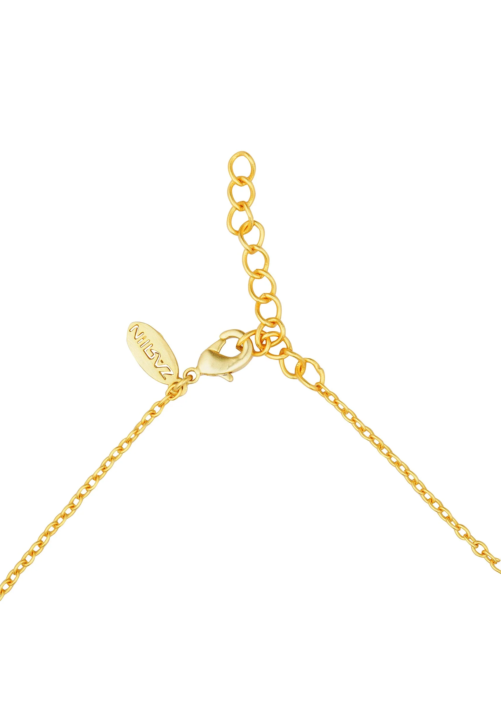 12226-gold-choker-necklace-with-crescent-motifs-and-pearl-detailing-4.webp Gold Choker Necklace With Crescent Motifs And Pearl Detailing