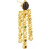 12232-gold-navratna-statement-earrings-with-drops-3.webp Gold Navratna Statement Earrings With Drops