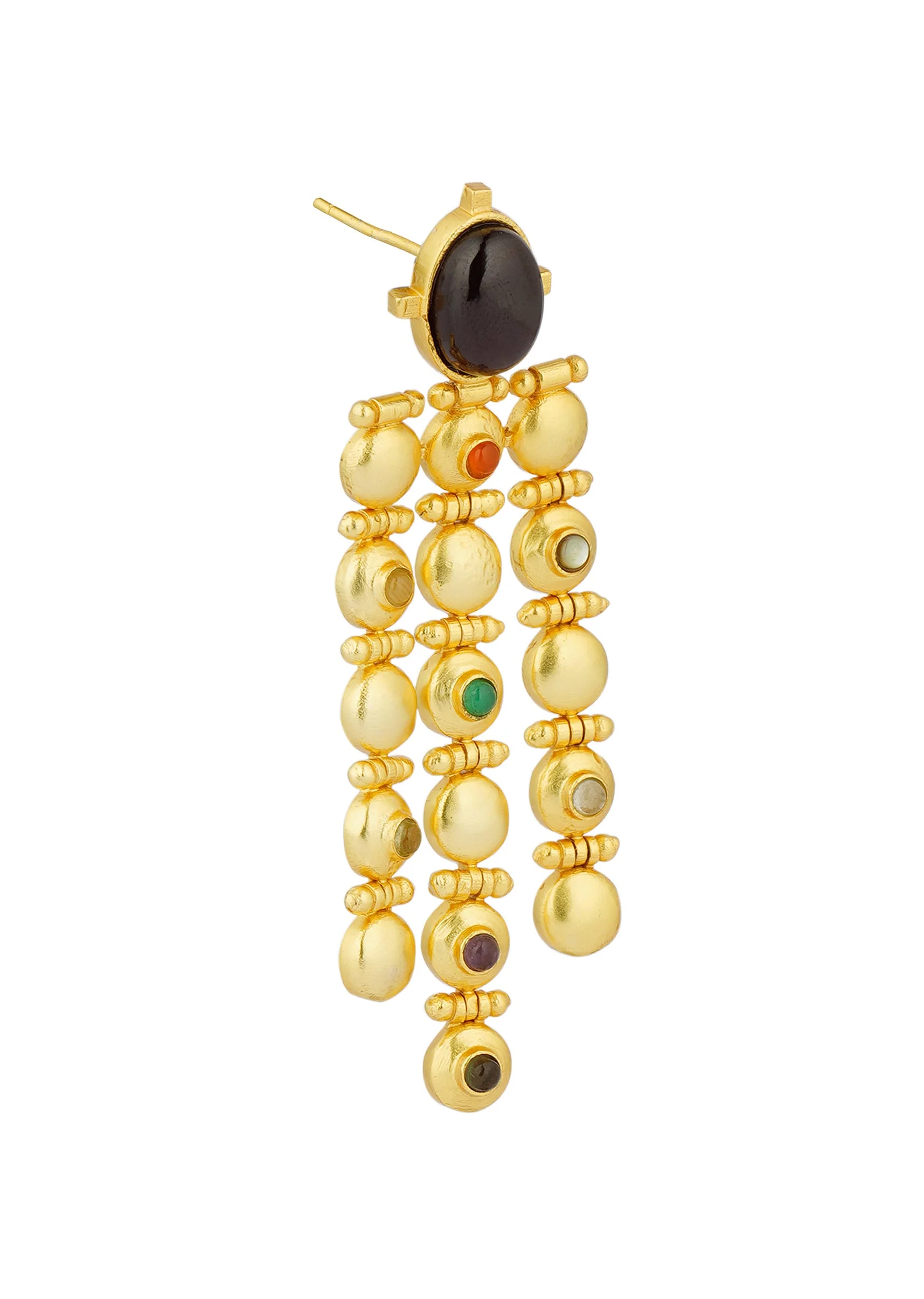 12232-gold-navratna-statement-earrings-with-drops-3.webp Gold Navratna Statement Earrings With Drops