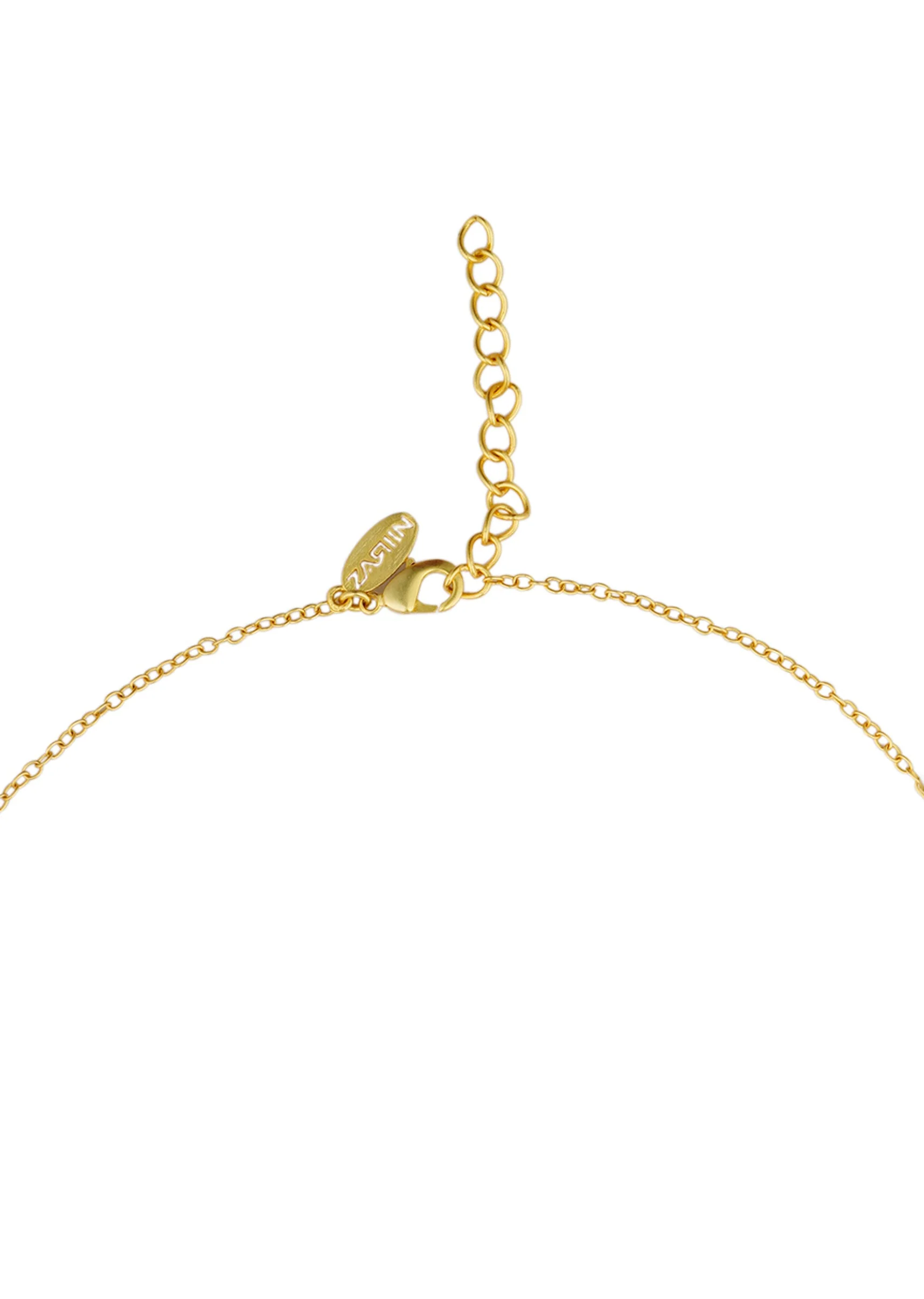 12235-gold-multi-navratan-lariat-necklace-3.webp Gold Multi Navratan Lariat Necklace