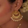 12238-gold-chaand-baalis-with-mirror-polki-and-pearls-1.webp Gold Chaand Baalis With Mirror Polki And Pearls