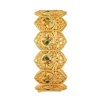 12240-antique-gold-bangle-with-zircon-accents-3.webp Antique Gold Bangle With Zircon Accents