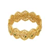 12240-antique-gold-bangle-with-zircon-accents-4.webp Antique Gold Bangle With Zircon Accents