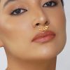 12245-antique-gold-nath-with-lotus-inspired-design-1.jpg Antique Gold Nath With Lotus Inspired Design