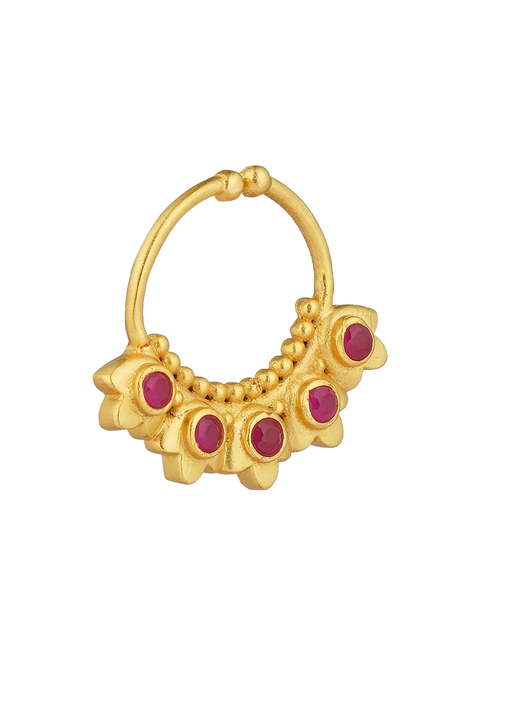 12245-antique-gold-nath-with-lotus-inspired-design-4.webp Antique Gold Nath With Lotus Inspired Design