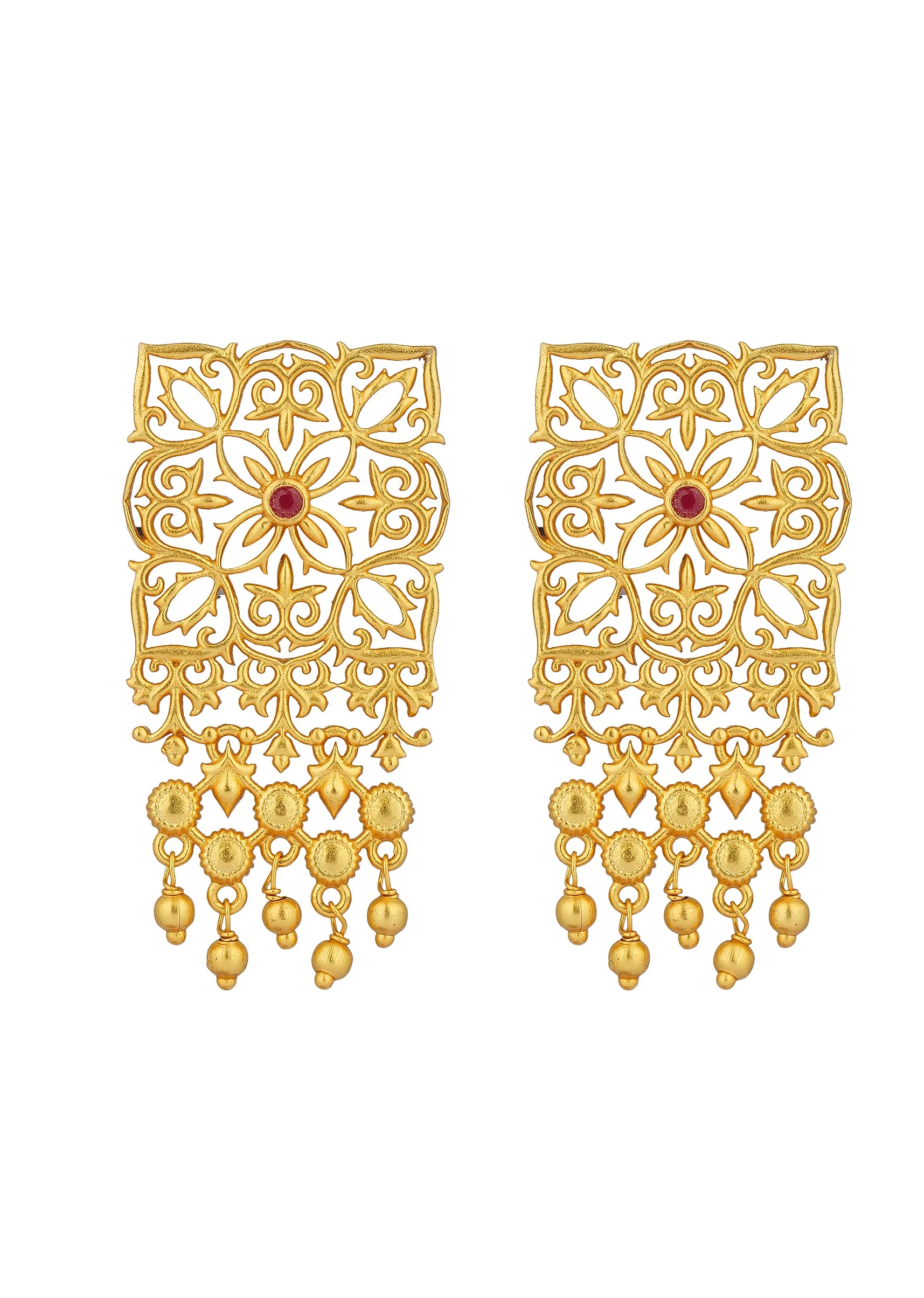12246-antique-gold-eternal-enigma-stud-earrings-with-zircon-accents-2.webp Antique Gold Eternal Enigma Stud Earrings With Zircon Accents