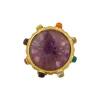 12250-gold-navratna-ring-with-purple-stone-accent-2.webp Gold Navratna Ring With Purple Stone Accent