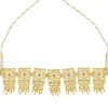 12251-antique-gold-mix-metal-zircon-choker-necklace-2.webp Antique Gold Mix Metal Zircon Choker Necklace