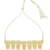 12251-antique-gold-mix-metal-zircon-choker-necklace-3.webp Antique Gold Mix Metal Zircon Choker Necklace