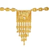 12252-antique-gold-pendant-necklace-with-tusk-motif-2.webp Antique Gold Pendant Necklace With Tusk Motif