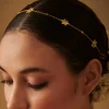 12254-gold-phool-sitara-maatha-patti-with-mirror-polki-1.webp Gold Phool Sitara Maatha Patti With Mirror Polki