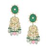 12258-green-kundan-choker-set-with-carved-stones-and-pink-beads-6.jpg Green Kundan Choker Set With Carved Stones And Pink Beads