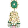 12258-green-kundan-choker-set-with-carved-stones-and-pink-beads-7.jpg Green Kundan Choker Set With Carved Stones And Pink Beads