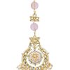 12259-pink-maangtikka-with-pearl-drops-and-meenakari-motif-2.jpg Pink Maangtikka With Pearl Drops And Meenakari Motif