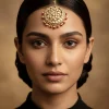 Gold Plated Kundan Polki Maangtikka