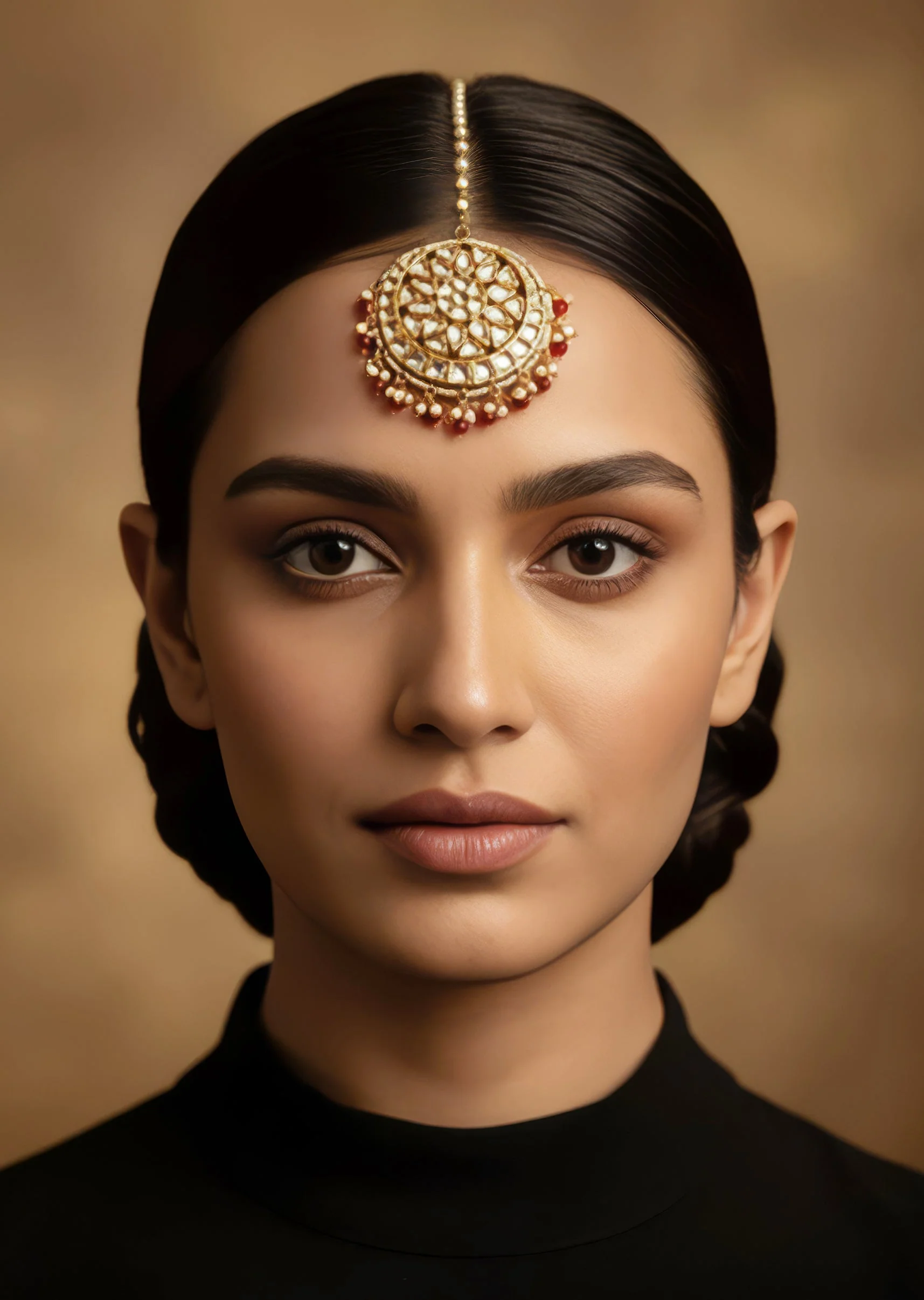 1226-gold-plated-kundan-polki-maangtikka-1.webp Gold Plated Kundan Polki Maangtikka