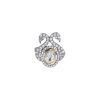 Two Tone Ring With Uncut Polki And White Zirconia