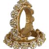12269-gold-tone-kundan-bangle-with-pearls-and-floral-motifs-1.jpg Gold Tone Kundan Bangle With Pearls And Floral Motifs