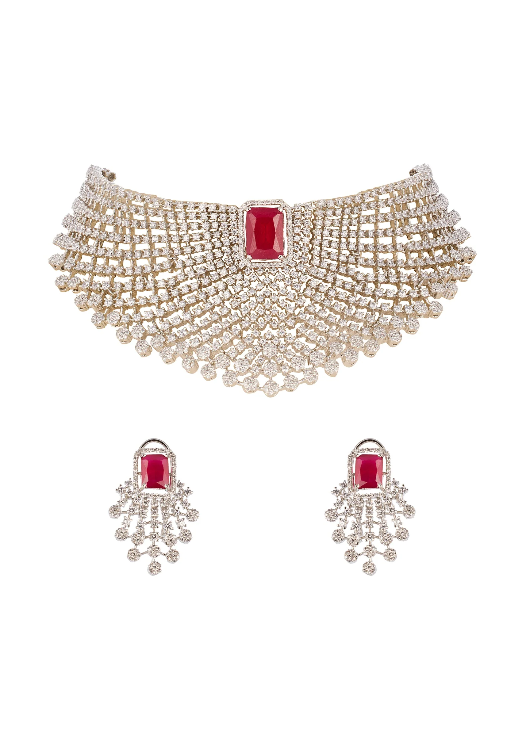 1227-red-and-silver-anti-tarnish-rhodium-plated-necklace-set-with-cz-diamond-1.webp Red and Silver Anti Tarnish Rhodium Plated Necklace Set with CZ Diamond