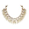 12270-gold-finish-kundan-necklace-set-with-pearl-drops-and-geometric-motifs-5.jpg Gold Finish Kundan Necklace Set With Pearl Drops And Geometric Motifs