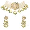 12276-white-kundan-choker-set-with-pearls-and-drops-4.jpg White Kundan Choker Set With Pearls And Drops