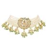 12276-white-kundan-choker-set-with-pearls-and-drops-5.jpg White Kundan Choker Set With Pearls And Drops