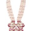 12279-gold-finish-kundan-necklace-and-earring-set-with-pearls-5.jpg Gold Finish Kundan Necklace And Earring Set With Pearls