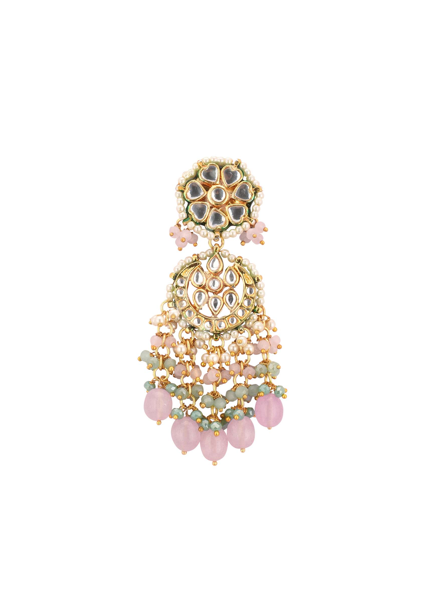 12282-gold-finish-kundan-choker-necklace-set-with-intricate-work-in-mix-metal-6.jpg Gold-Finish Kundan Choker Necklace Set With Intricate Work In Mix Metal