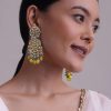 Gold-Finish Kundan Choker Necklace With Colorful Intricate Meenakari Work And Stones In Mix Metal