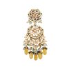 Gold-Finish Kundan Choker Necklace With Colorful Intricate Meenakari Work And Stones In Mix Metal