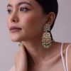 12286-green-toned-gold-finish-kundan-choker-necklace-set-with-colourful-meenakari-work-in-mix-metal-3.jpg Green Toned Gold-Finish Kundan Choker Necklace Set With Colourful Meenakari Work In Mix Metal