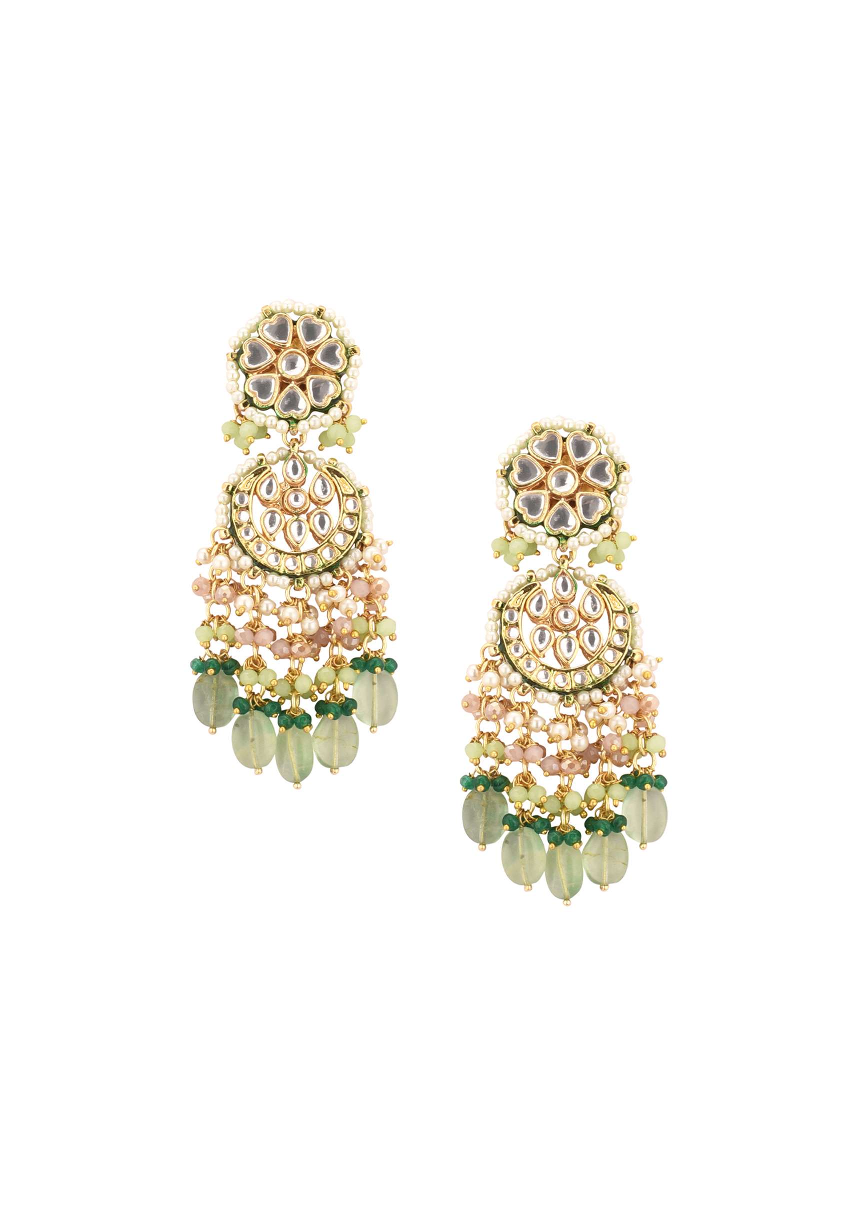 12286-green-toned-gold-finish-kundan-choker-necklace-set-with-colourful-meenakari-work-in-mix-metal-6.jpg Green Toned Gold-Finish Kundan Choker Necklace Set With Colourful Meenakari Work In Mix Metal