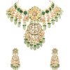 12286-green-toned-gold-finish-kundan-choker-necklace-set-with-colourful-meenakari-work-in-mix-metal-7.jpg Green Toned Gold-Finish Kundan Choker Necklace Set With Colourful Meenakari Work In Mix Metal
