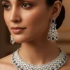 1229-blue-and-silver-rhodium-plate-cz-diamond-necklace-set-with-semi-precious-stones-1.webp Blue and Silver Rhodium Plate Cz Diamond Necklace Set with Semi Precious Stones