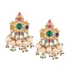 12300-gold-finish-kundan-polki-red-and-green-choker-set-with-beads-and-stones-16.webp Gold Finish Kundan Polki Red And Green Choker Set With Beads And Stones