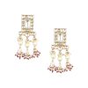 12301-gold-finish-kundan-polki-pearl-white-choker-set-with-pearls-and-red-beads-6.jpg Gold Finish Kundan Polki Pearl White Choker Set With Pearls and Red Beads