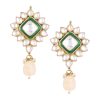 12304-gold-finish-green-kundan-polki-bridal-choker-set-with-stones-7.jpg Gold Finish Green Kundan Polki Bridal Choker Set With Stones